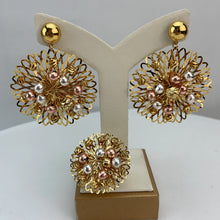 Load image into Gallery viewer, 24k Italian Gold Plated Brazilian Zirchonian Set