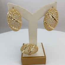 Load image into Gallery viewer, Elegant Gold Filigree Jewelry Set