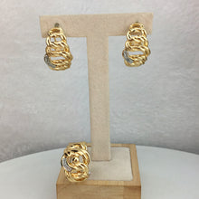 Load image into Gallery viewer, Elegant Twisted Gold Statement Jewelry Set