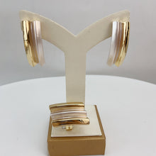 Load image into Gallery viewer, Gold & Pearl Statement Jewelry Set – Necklace, Bracelet, Earrings & Ring