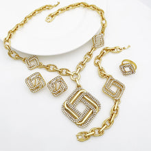 Load image into Gallery viewer, Luxurious Dubai 18K Gold Plated Jewelry Set