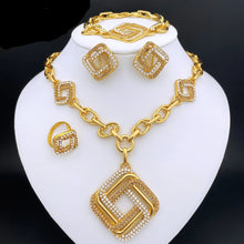 Load image into Gallery viewer, Luxurious Dubai 18K Gold Plated Jewelry Set