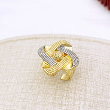 Load image into Gallery viewer, Two-Tone Luxury Design 18K Gold Plated Jewelry Set