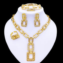 Load image into Gallery viewer, Classic Italy 18k Gold Plated Jewelry Set