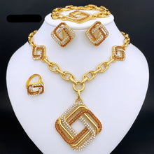 Load image into Gallery viewer, Luxurious Dubai 18K Gold Plated Jewelry Set
