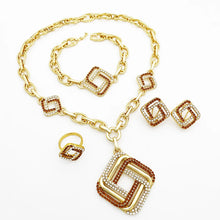 Load image into Gallery viewer, Luxurious Dubai 18K Gold Plated Jewelry Set