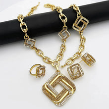 Load image into Gallery viewer, Luxurious Dubai 18K Gold Plated Jewelry Set
