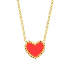 Load image into Gallery viewer, 18K gold plated Stainless steel ''Heart'' necklace