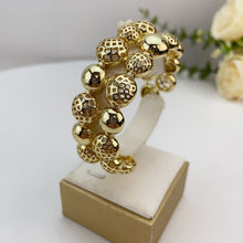 Load image into Gallery viewer, Gold Beaded Statement Jewelry Set
