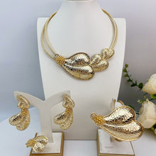 Load image into Gallery viewer, Luxe Gold Statement Jewelry Set
