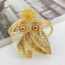 Load image into Gallery viewer, Gold Leaf Statement Jewelry Set
