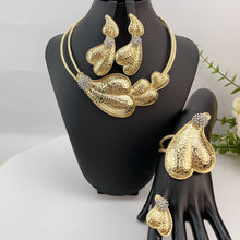Load image into Gallery viewer, Luxe Gold Statement Jewelry Set
