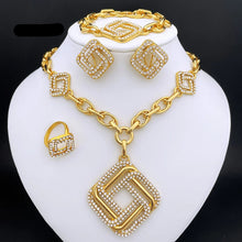 Load image into Gallery viewer, Luxurious Dubai 18K Gold Plated Jewelry Set
