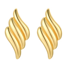 Load image into Gallery viewer, 18K gold plated Stainless steel &quot;Snazzy&quot; earrings

