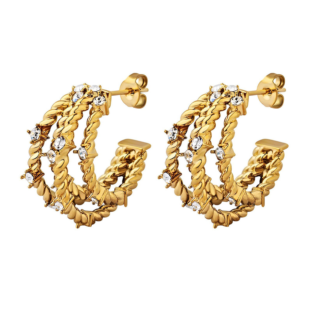 18K gold plated Stainless steel 
