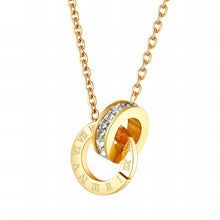 Load image into Gallery viewer, 18k Gold plated Stainless steel &#39;&#39;Rings&#39;&#39; necklace
