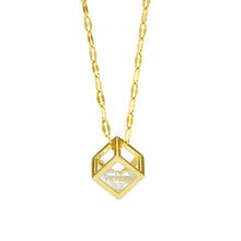 Load image into Gallery viewer, 18k Gold plated Stainless steel 3D necklace
